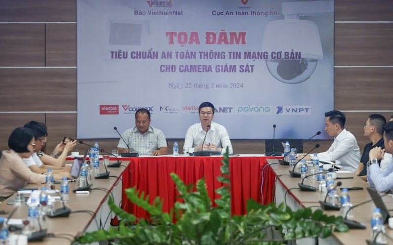 tọa đàm “Tiêu chuẩn an toàn thông tin mạng cơ bản cho camera giám sát”.