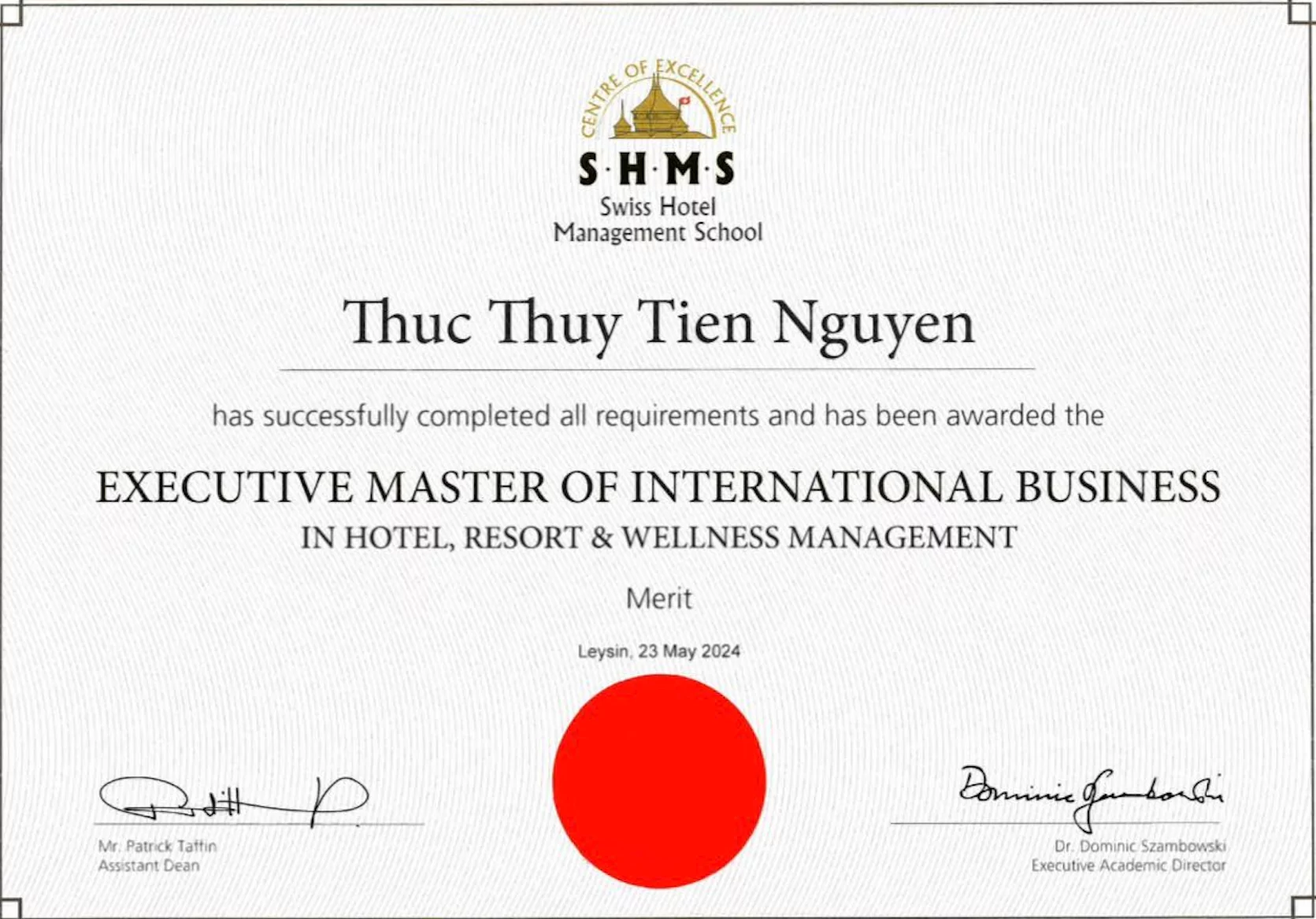 Hoa hậu Thùy Tiên nhận bằng thạc sĩ của trường Thụy Sĩ- Ảnh 2.