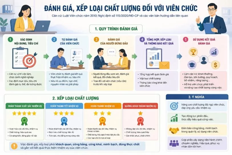 Chính phủ ban hành Nghị định đánh giá, xếp loại chất lượng đối với đơn vị sự nghiệp công lập và viên chức Chính phủ ban hành Nghị định đánh giá, xếp loại chất lượng đối với đơn vị sự nghiệp công lập và viên chức