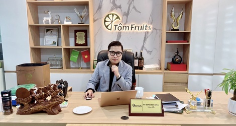 Doanh nhân Vũ Đình Phương, CEO Tôm Fruits: Bán lẻ theo mô hình “mua tận gốc, bán tận ngọn”