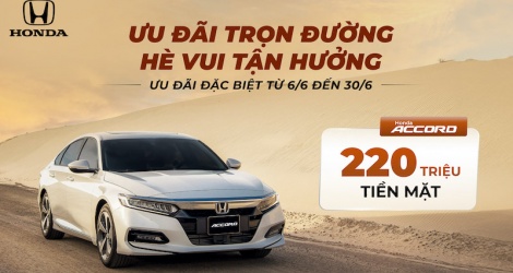 Các loại xe ô tô của Honda lại ngập khuyến mãi