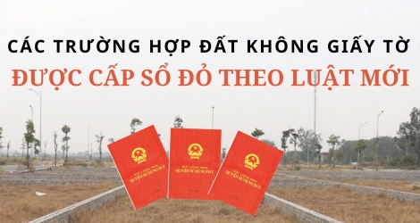 Các trường hợp đất không giấy tờ được cấp sổ đỏ theo luật mới