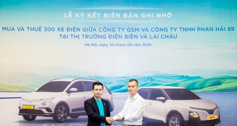 Thêm một hãng taxi đưa xe điện VinFast vào vận hành tại Điện Biên, Lai Châu