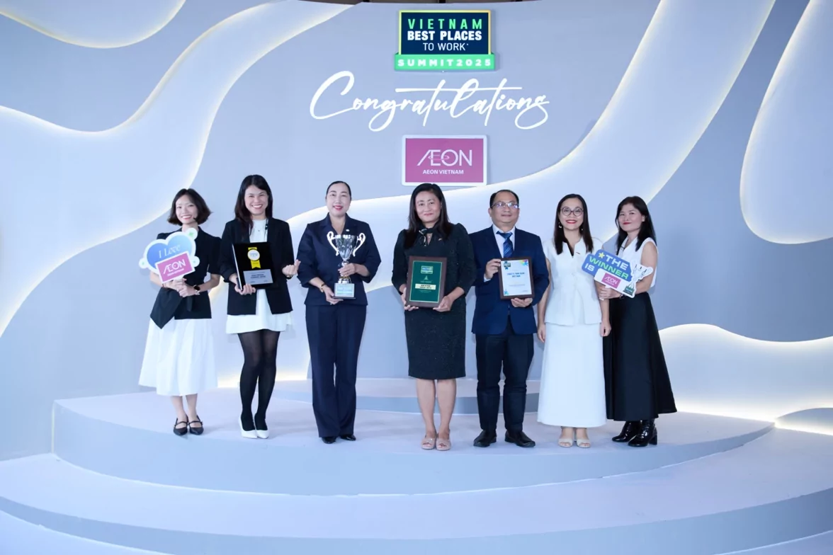 AEON VIỆT NAM – BA NĂM LIÊN TIẾP TOP 1 NƠI LÀM VIỆC TỐT NHẤT NGÀNH BÁN LẺ
